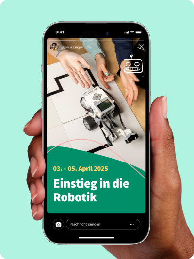 Ein Beispiel einer Grafik, die für eine Instagram-Story erstellt wurde.